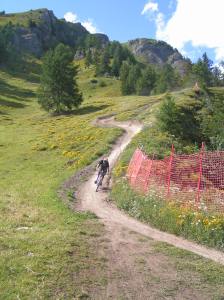 Fast, flowing trails in Crans Montana